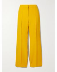 Lafayette 148 New York - Gates Wool And Silk-Blend Straight-Leg Pants - Lyst