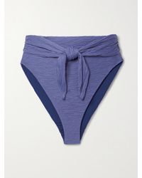 Mara Hoffman - Goldie Bikini-Höschen Aus Recyceltem Stretch-Matelassé Zum Binden - Lyst