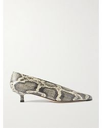 Aeyde - Clara Snake-Effect Leather Pumps - Lyst