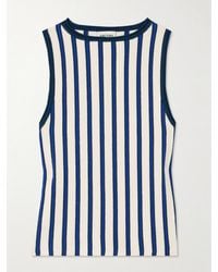 Escvdo - Manglar Striped Organic Cotton Top - Lyst