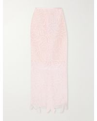 Cecilie Bahnsen - Cbgus Embroidered Organza Maxi Skirt - Lyst