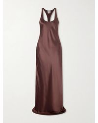 STAUD - Juanita Satin Maxi Dress - Lyst