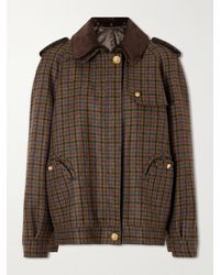 Blazé Milano - Chausie Checked Wool Trench Jacket - Lyst
