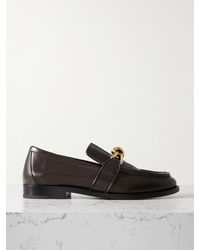 Bottega Veneta - Astaire Embellished Leather Loafers - Lyst