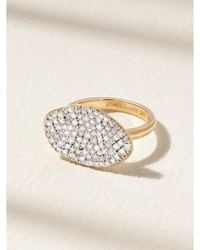 BY PARIAH - Cluster Rhodium-Plated 14-Karat Recycled Diamond Ring - Lyst