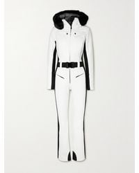 Goldbergh - Parry Belted Hooded Faux Fur-Trimmed Ski Suit - Lyst