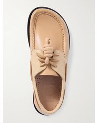 Loewe - Campo Knotted Leather Loafers - Lyst