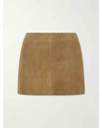 Arma - Melody Suede Mini Skirt - Lyst