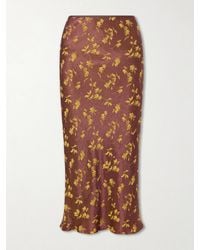 Dries Van Noten - Floral-Jacquard Cloqué Midi Skirt - Lyst