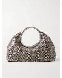 Jacquemus - The Calino Small Snake-Effect Leather Tote - Lyst