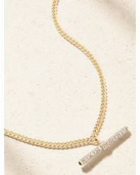 Lucy Delius - Baby T-Bar 14-Karat Diamond Necklace - Lyst