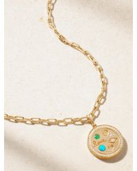 Sydney Evan - Iconography 14-Karat Multi-Stone Necklace - Lyst