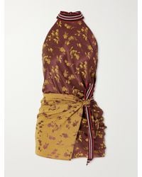 Dries Van Noten - Floral-Jacquard Silk Cloqué Blouse - Lyst