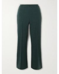 High Sport - Cropped Cotton-Blend Slim-Leg Pants - Lyst