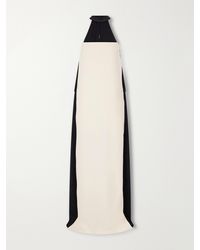 Valentino Garavani - Strapless Scarf-Detailed Silk-Cady Gown - Lyst
