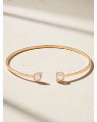 Messika - My Twin Toi & Moi 18-Karat Rose Diamond Cuff - Lyst