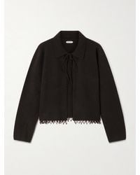 Bode - Embellished Wool And Cashmere-Blend Cardigan - Lyst