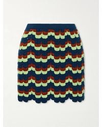 Escvdo - Alba Crocheted Cotton Mini Skirt - Lyst