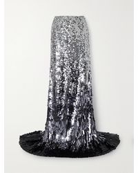 Valentino Garavani - Paillette-Embellished Mesh Maxi Skirt - Lyst