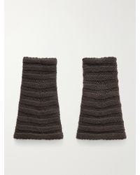 Lisa Yang - Zarie Ribbed Cashmere Fingerless Gloves - Lyst