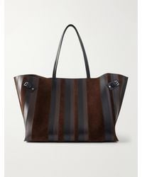 Proenza Schouler - Days Paneled Leather And Suede Shoulder Bag - Lyst