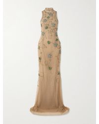 Georges Hobeika - Bead And Crystal-Embellished Silk-Blend Tulle Gown - Lyst