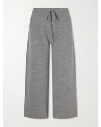 Nili Lotan - Kiki Cropped Jersey Track Pants - Lyst