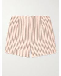 Faithfull the Brand - Shorts Aus Einer Gestreiften Biobaumwollmischung - Lyst