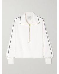 Varley - Davenport Sweatshirt Aus Stretch-Jersey Mit Paspeln Und Reißverschluss - Lyst