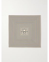 TOTEME - Silk Scarf Cream - Lyst