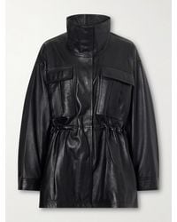 Rohe - Sculptural Gathered Leather Jacket - Lyst