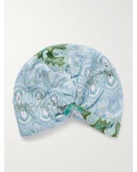 Missoni - Metallic Crochet-Knit Turban - Lyst