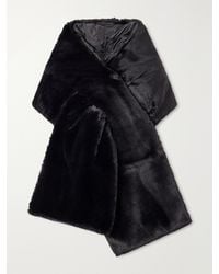 Max Mara - Piacere Quilted Shell-Trimmed Plush Scarf - Lyst