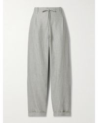 Maria McManus - Linen, Cotton And Wool-Blend Twill Pants - Lyst