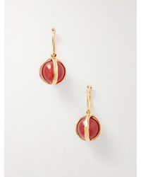 Jil Sander - Beaded-Tone Agate Earrings - Lyst