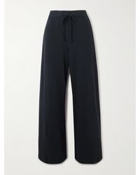 ÉTERNE - Wide-Leg Cotton-Jersey Sweatpants - Lyst