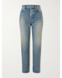 Saint Laurent - High-Rise Slim-Leg Jeans - Lyst