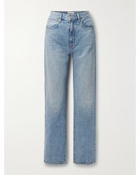 SLVRLAKE Denim - Net Sustain London High-Rise Straight-Leg Organic Jeans - Lyst