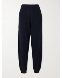 Allude - Wool And Cashmere-Blend Tapered Track Pants - Lyst