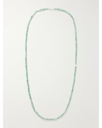 Le Sundial - Inès Sterling, Aventurine And Pearl Beaded Necklace - Lyst