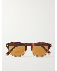 Brunello Cucinelli - Round-Frame Acetate Sunglasses - Lyst