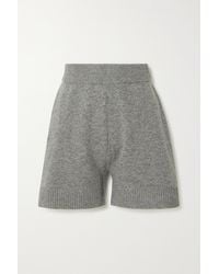 Frankie Shop Juno Wool-blend Shorts - Grey