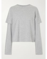 Still Here - 2Tee Layered Cotton-Jersey T-Shirt - Lyst