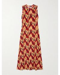 Ulla Johnson - Orla Printed Stretch-Jersey Midi Dress - Lyst