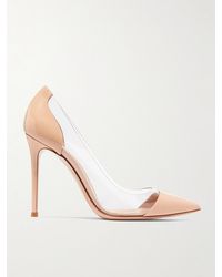 Gianvito Rossi - Plexi 105 Patent-Leather And Pvc Pumps - Lyst