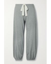 Eberjey Heather Cotton-blend Jersey Pyjama Trousers - Grey