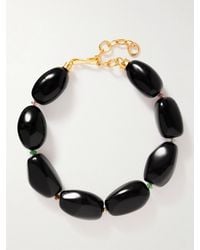 Lizzie Fortunato - Lobos-Plated Multi-Stone Beaded Choker - Lyst