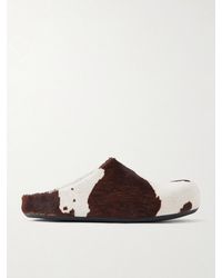 Marni - Fussbett Calf Hair Clogs - Lyst