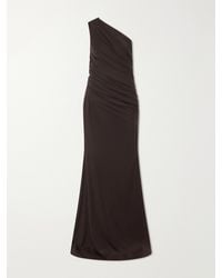 Alex Perry - One-Shoulder Gathered Jersey Gown - Lyst