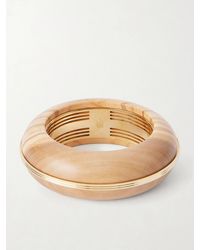 Jacques Marie Mage - Loulou De La Falaise Lucie-Tone Wood Bangle - Lyst